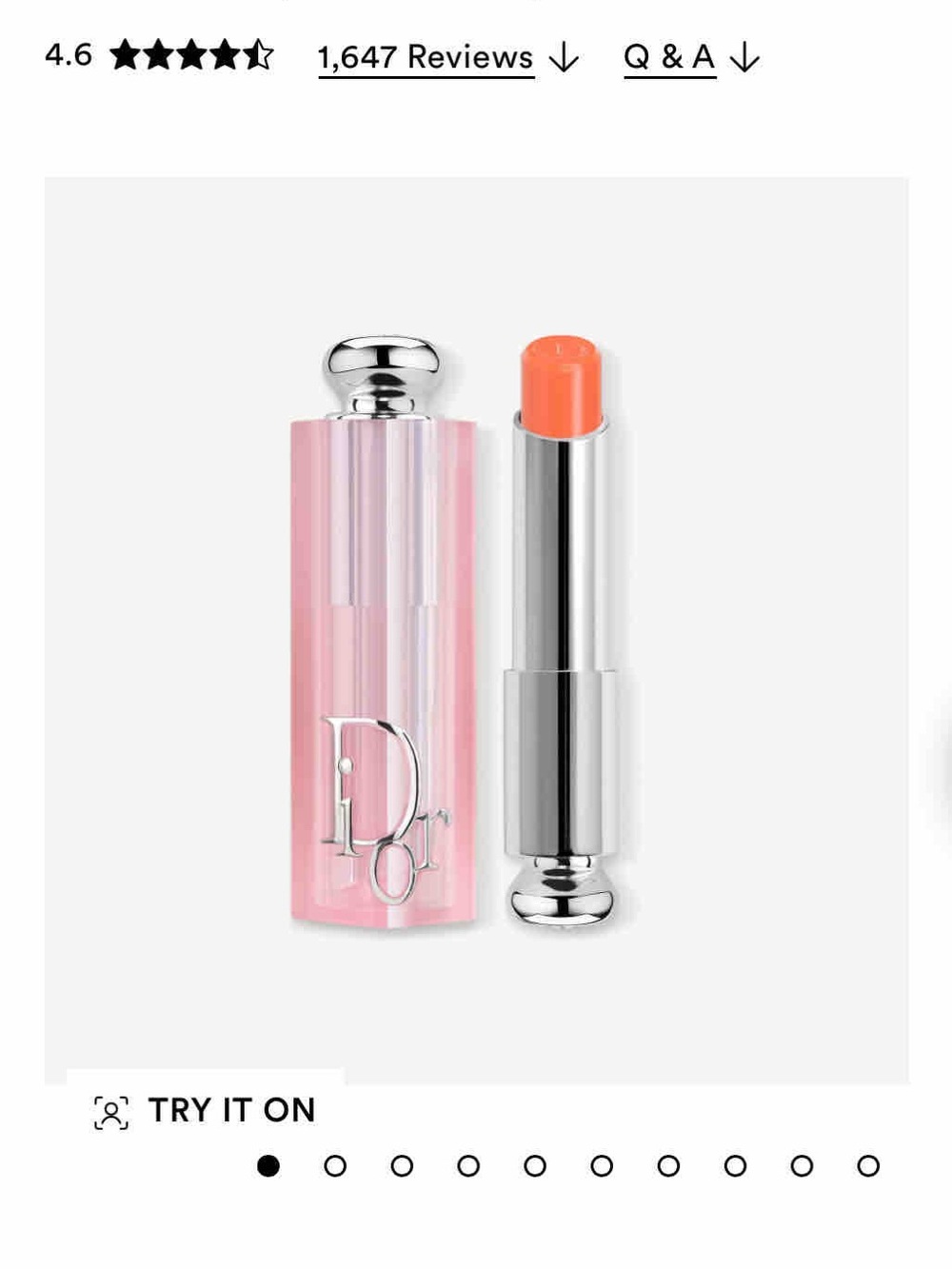 Dior Addict Lip Glow Balm — Coral 004 - Picture 4 of 4